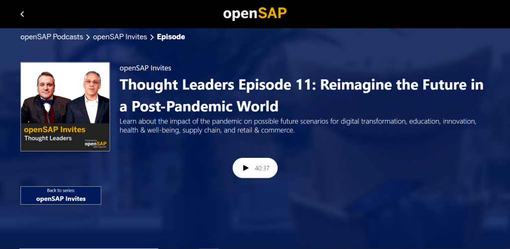 Reimagining A Post-Pandemic&nbsp;Future